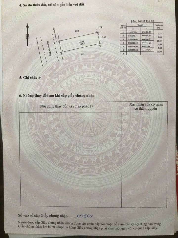 Đất thổ cư 168m² tại xã Xà Bang - Giá thỏa thuận, vị trí đẹp!