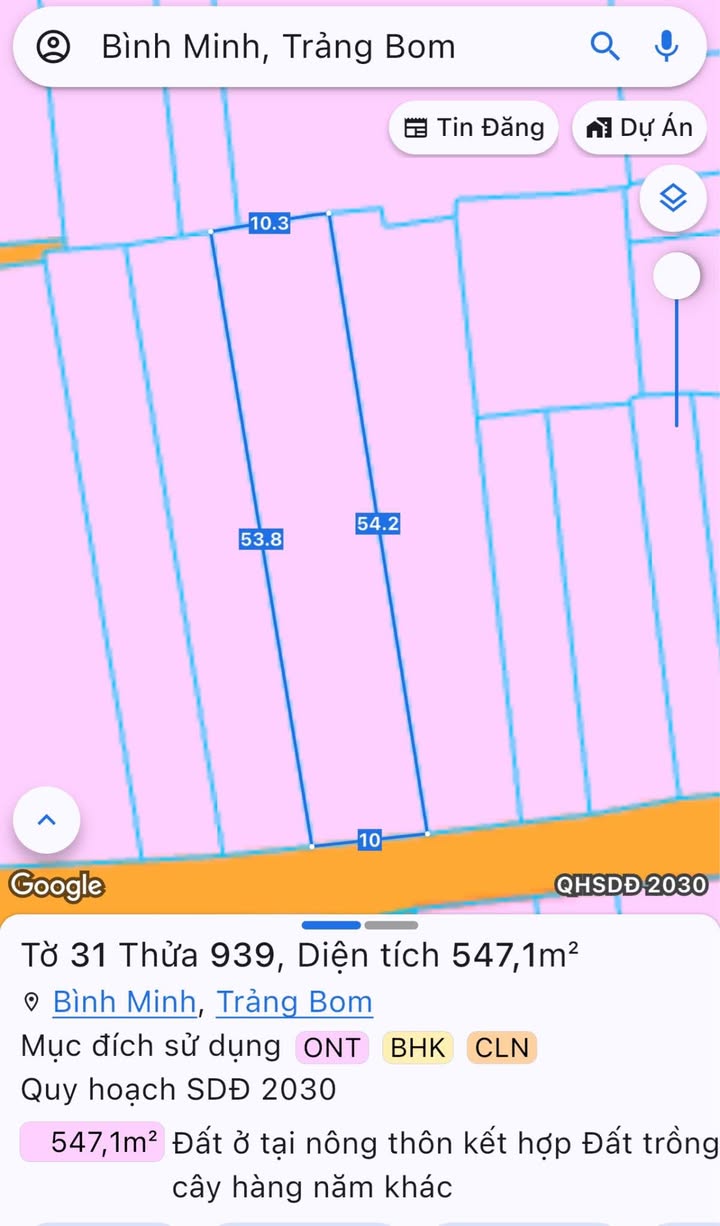 Đất mặt tiền kinh doanh Giang Điền 547m² giá chỉ 3 tỷ - Cơ hội đầu tư tuyệt vời!