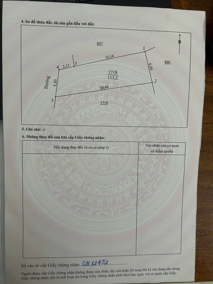 Đất thổ cư Hưng Thịnh 113m² giá 1 tỷ - Cơ hội đầu tư tuyệt vời!