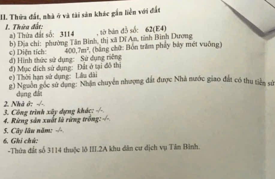 Townhouse Biconsi Tân Bình Dĩ An 400m² giá 13 tỷ - Chính chủ cần bán gấp!