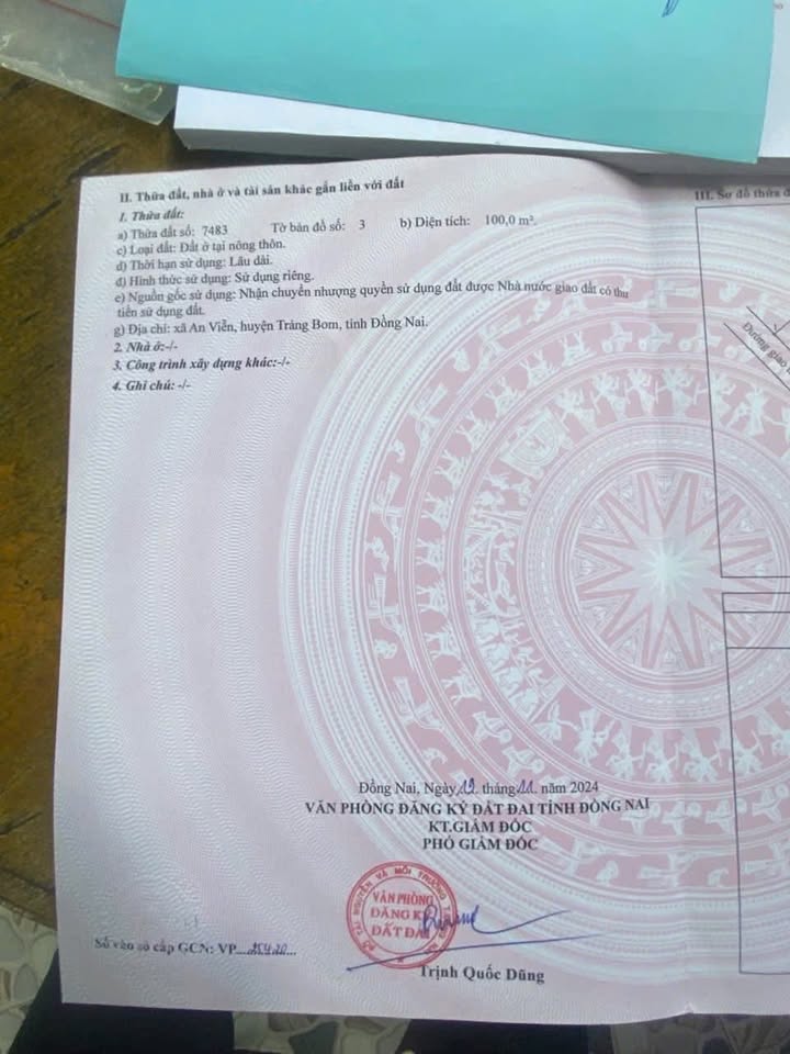 Đất thổ cư An Viễn, Trảng Bom 100m² - Giá thương lượng hấp dẫn!