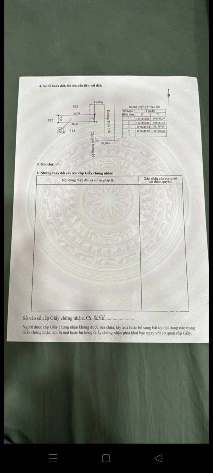 Đất mặt tiền tỉnh lộ 826, xã Long Hòa, 266m² giá 5.9 tỷ - Thương lượng tốt!