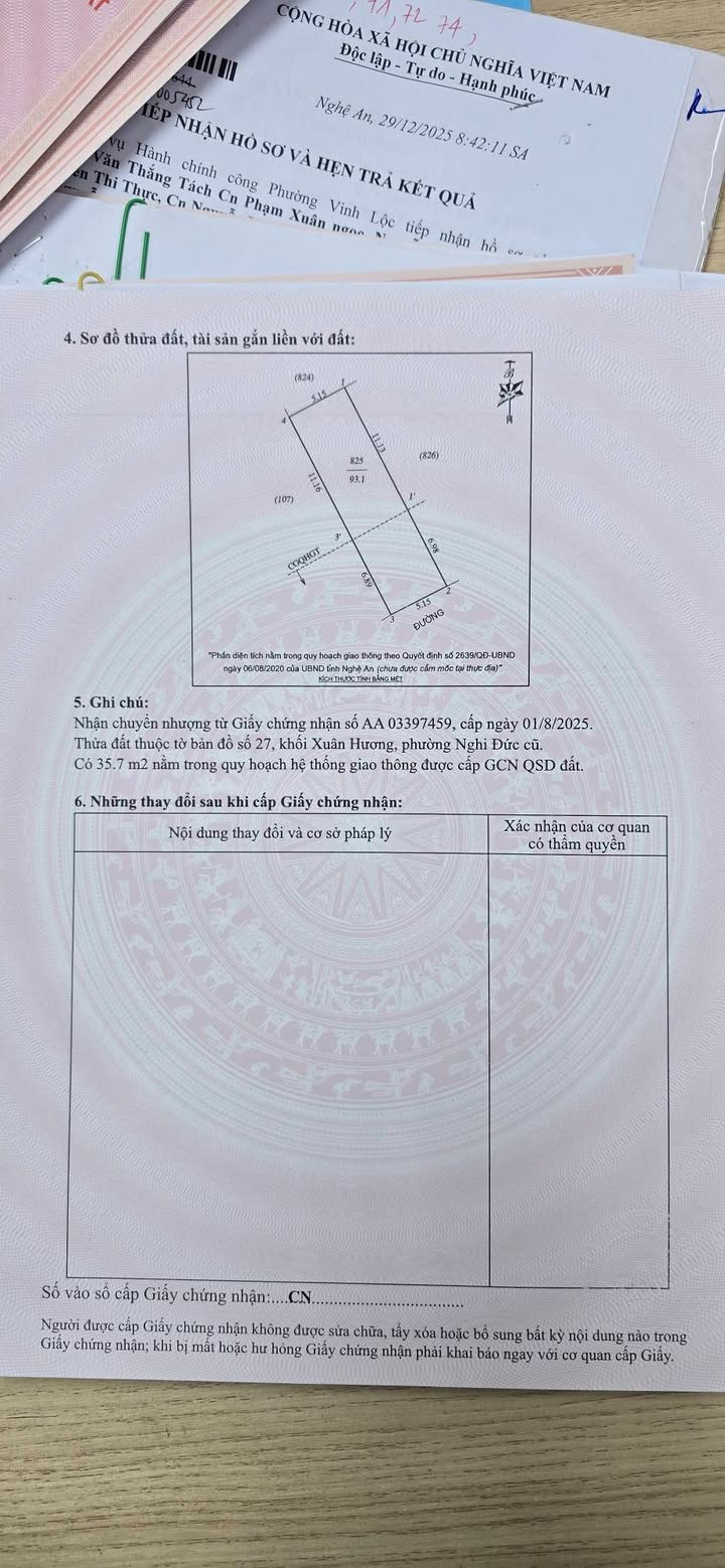 Đất mặt tiền trung tâm Vinh Phú 93,1m² giá 3,2 tỷ - Cơ hội đầu tư sinh lời!