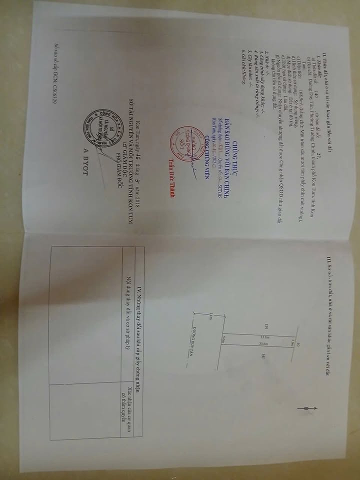 Đất nền Duy Tân, Kon Tum 165m² giá 1.59 tỷ - Cơ hội đầu tư tuyệt vời!