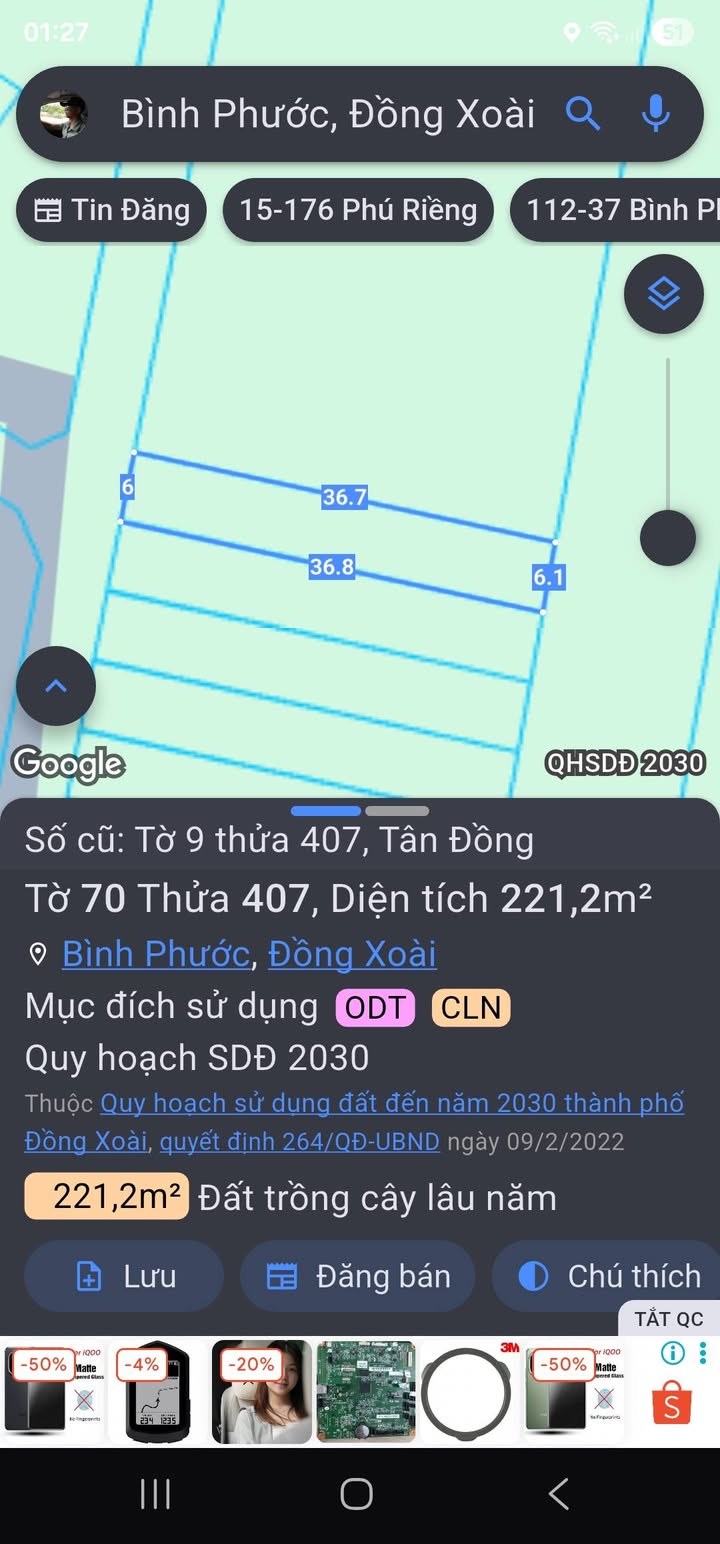 Đất nền Tân Đồng 10800m² giá 300 triệu - Pháp lý rõ ràng, công chứng ngay!