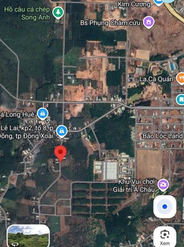 Bán đất kp Làng 3, Tiến Thành, Đồng Xoài 520m² - Đường lớn, dân cư đông đúc