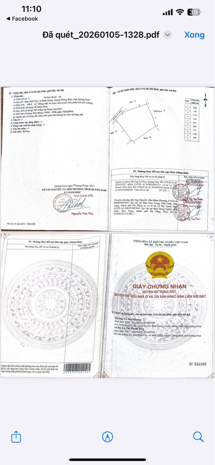 Đất nền 400m² đường bê tông huyện Điện Bàn giá chỉ 120 triệu - Cơ hội đầu tư tốt!