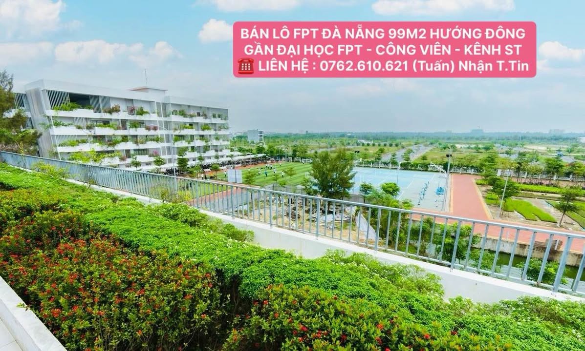 Lô đất FPT City Đà Nẵng 99m² giá 5.4 tỷ - Sát trường đại học, đầu tư sinh lời!