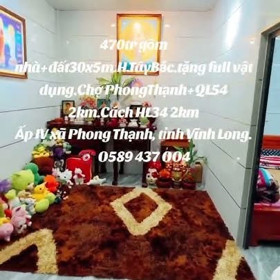 Nhà bán gấp tại ấp IV, xã Phong Thạnh, 175.4m² chỉ 430 triệu - Dọn vào ở ngay!