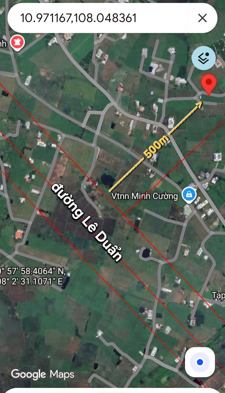 Đất nền thổ cư 500m² tại Huyện Tuy Phong - Giá chỉ 2.1 tỷ, vị trí tiềm năng!