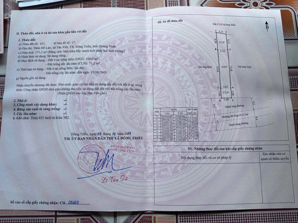 Đất nền chính chủ Đông Triều 172m² giá 650 triệu - Đầu tư sinh lời ngay!