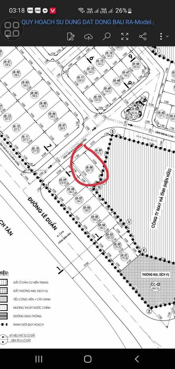 Lô đất Bàu Rạ, Đường Lê Duẩn, 224m² giá 5 tỷ - Cơ hội đầu tư hấp dẫn!