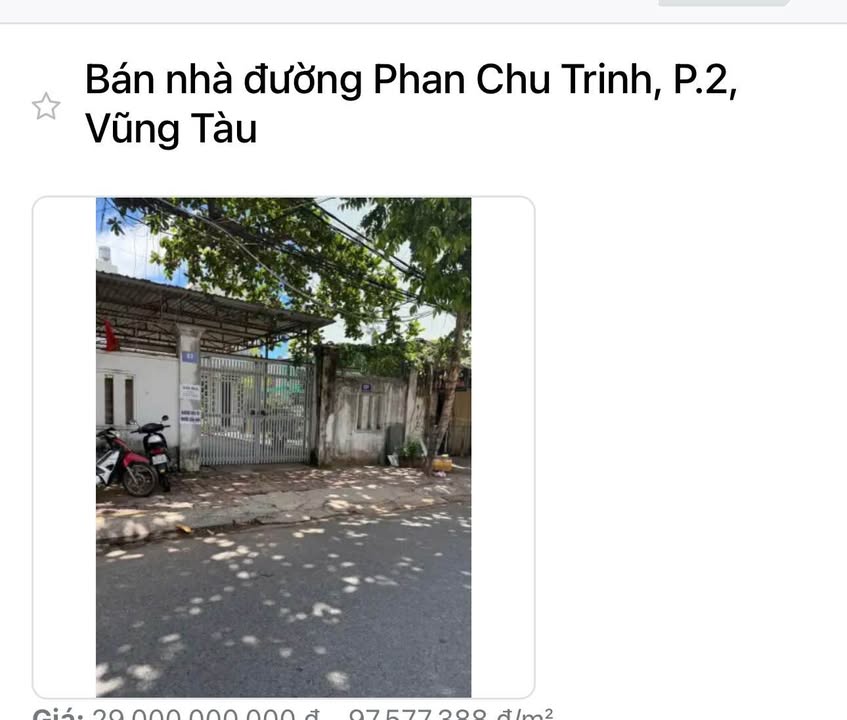 Nhà cấp III đường Phan Chu Trinh, Vũng Tàu 297m² giá 29 tỷ - Cơ hội đầu tư hấp dẫn!