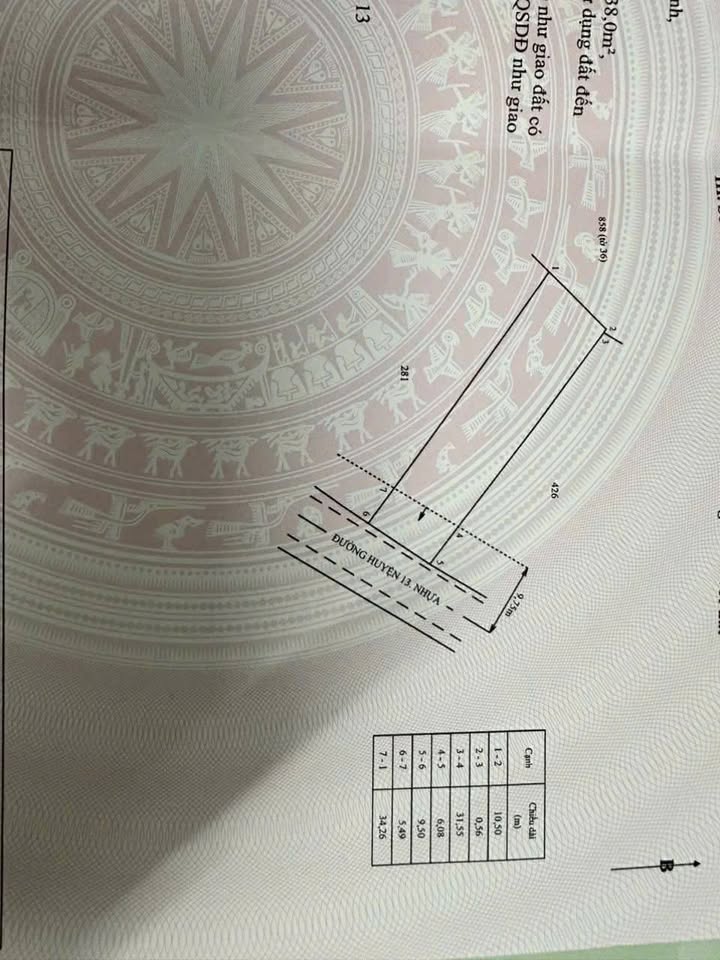 Bán đất mặt tiền đường Huyện 13, Trà Vinh 370m² giá 1.6 tỷ - Đầu tư sinh lời cao!