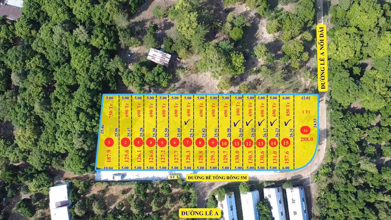 Đất thổ cư 110m² phường Bình Lộc giá 690 triệu - Sổ riêng, xe hơi vào tận nơi!