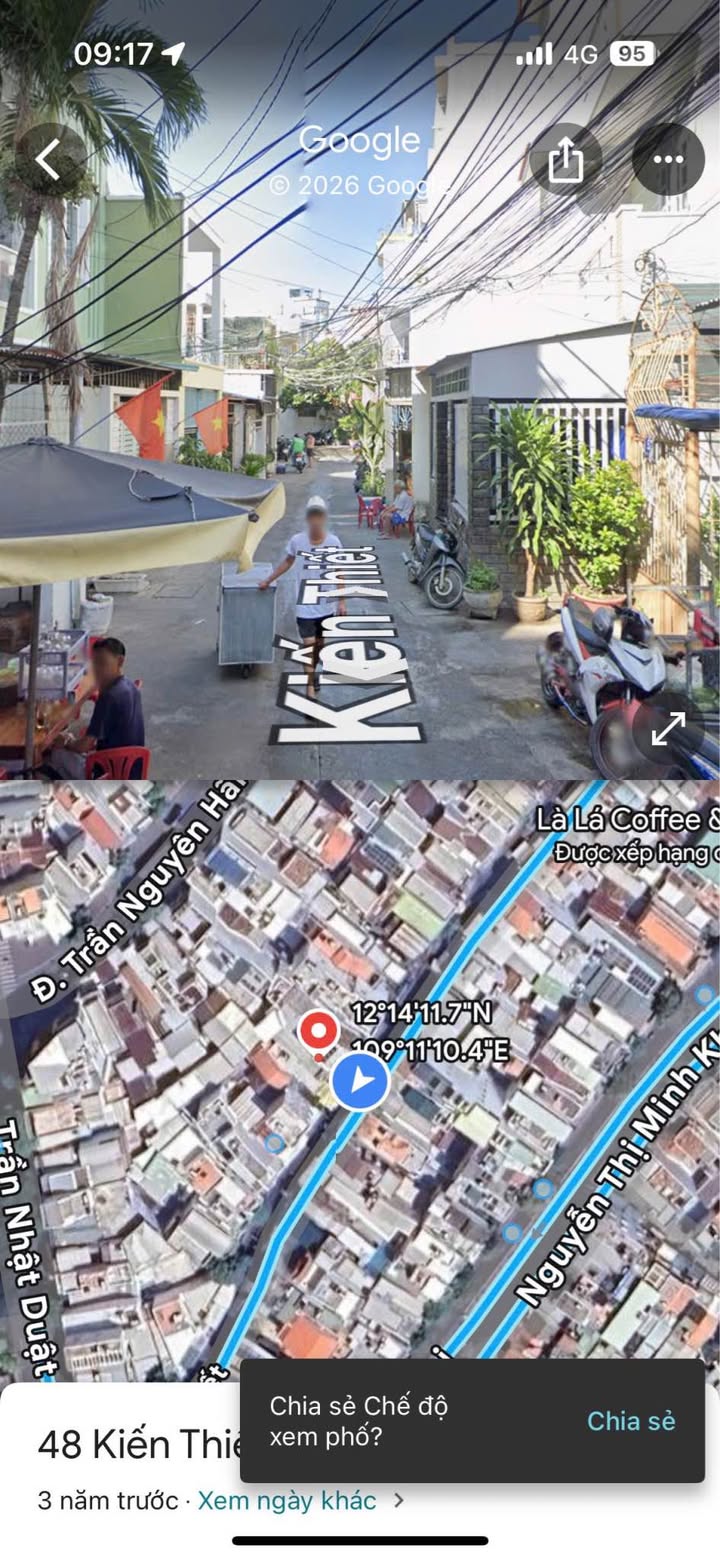 Nhà mặt tiền Đường Kiến Thiết, Nha Trang 52m² giá 5 tỷ - Sổ hồng hoàn công!