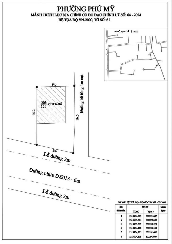 Đất nền kinh doanh đường DX013, Thủ Dầu Một 155m² giá 4.35 tỷ - Đầu tư sinh lời ngay!