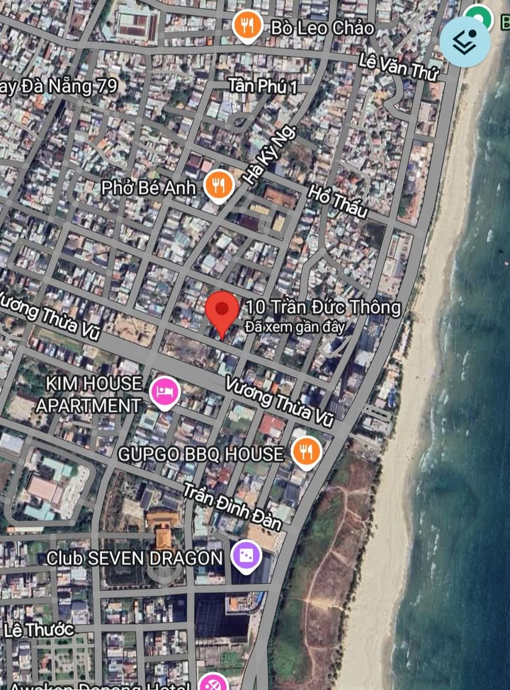 Đất mặt tiền Trần Đức Thông 80m² giá 14 tỷ - Gần biển chỉ 100m!