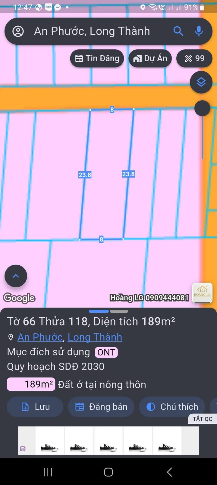 Đất thổ cư 192m² tại An Phước - Giá tốt, sổ riêng, gần Ecotown!