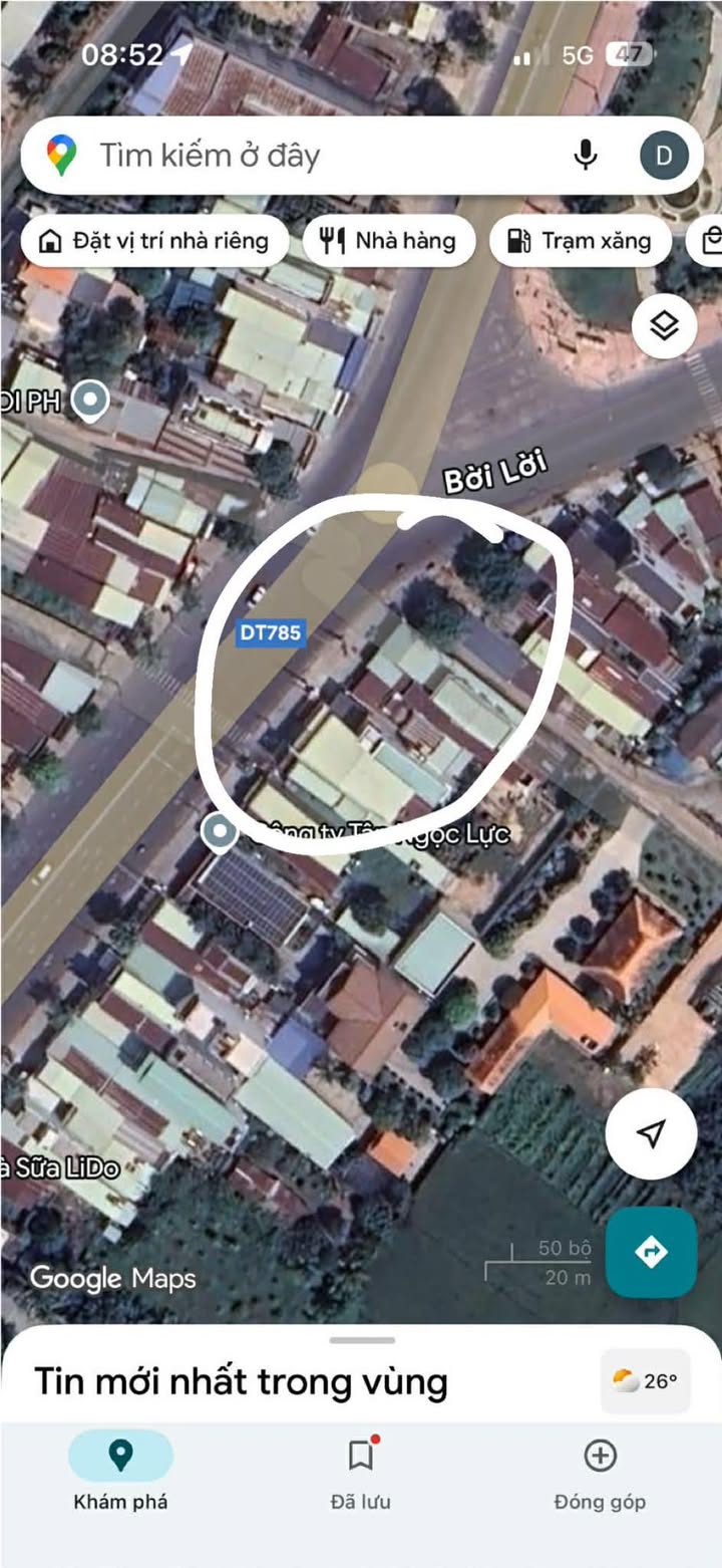 Nhà mặt tiền đường Bời Lời, TP. Tây Ninh 565m² giá 5 tỷ - Đầu tư sinh lời ngay!