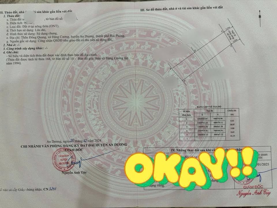 Đất 90m² tại Phường Đồng Thái, Quận An Dương - Đầu tư sinh lời ngay!