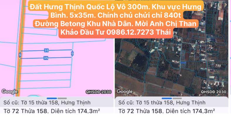 Đất Hưng Thịnh Thành Phố Vinh 175m² giá 840 triệu - Đầu tư sinh lời ngay!