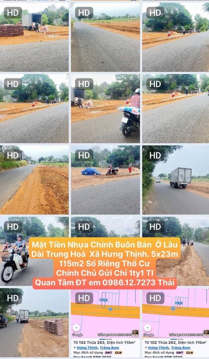 Nhà Mặt Tiền Nhựa Chính 115m² tại Xã Hưng Thịnh - Giá chỉ 1.1 tỷ!