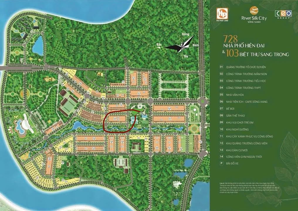 Đất nền CEO 2, Phường Lam Hạ, 90m² giá 5.67 tỷ - Sổ đỏ chính chủ, vị trí đẹp view sông!