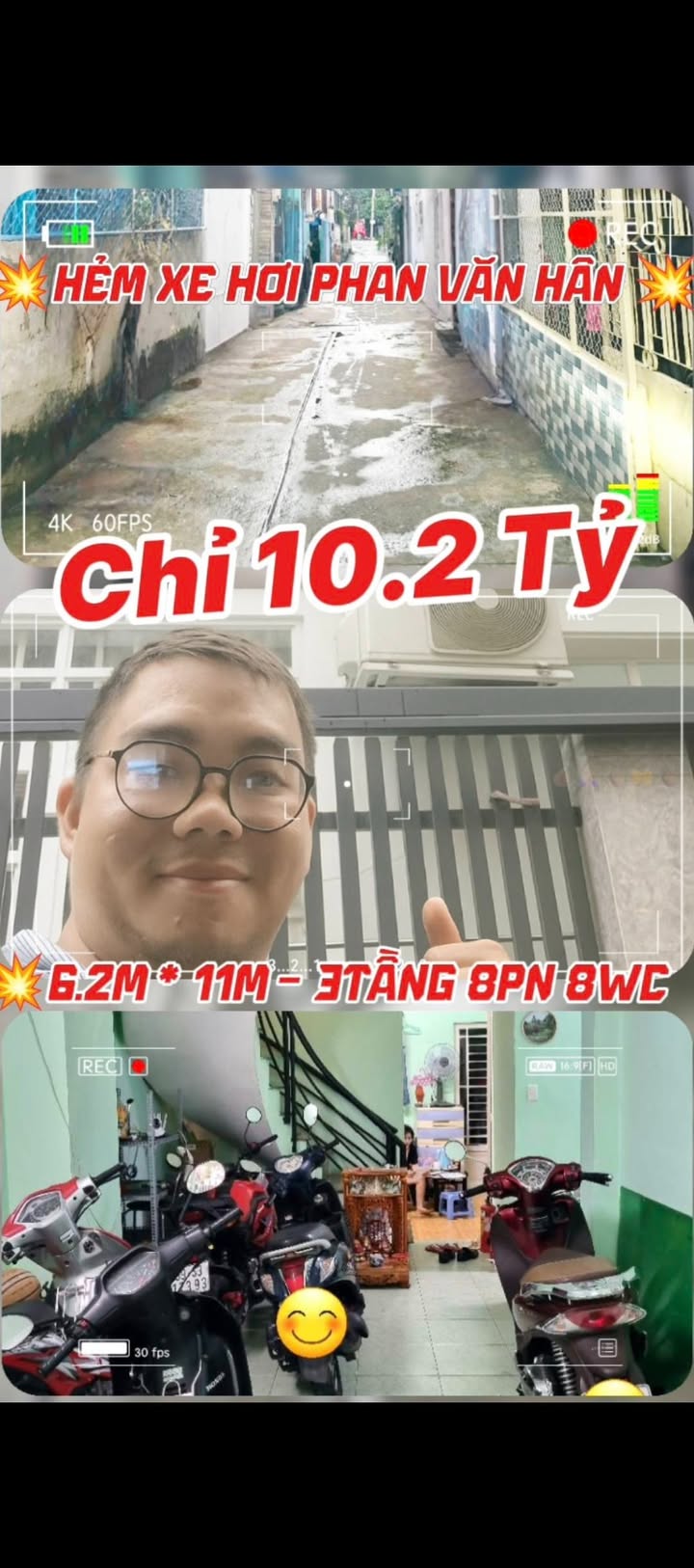 Nhà phố Hẻm Phan Văn Hân, Bình Thạnh 68m² giá 10.2 tỷ - Dòng tiền ổn định, cơ hội đầu tư tuyệt vời!