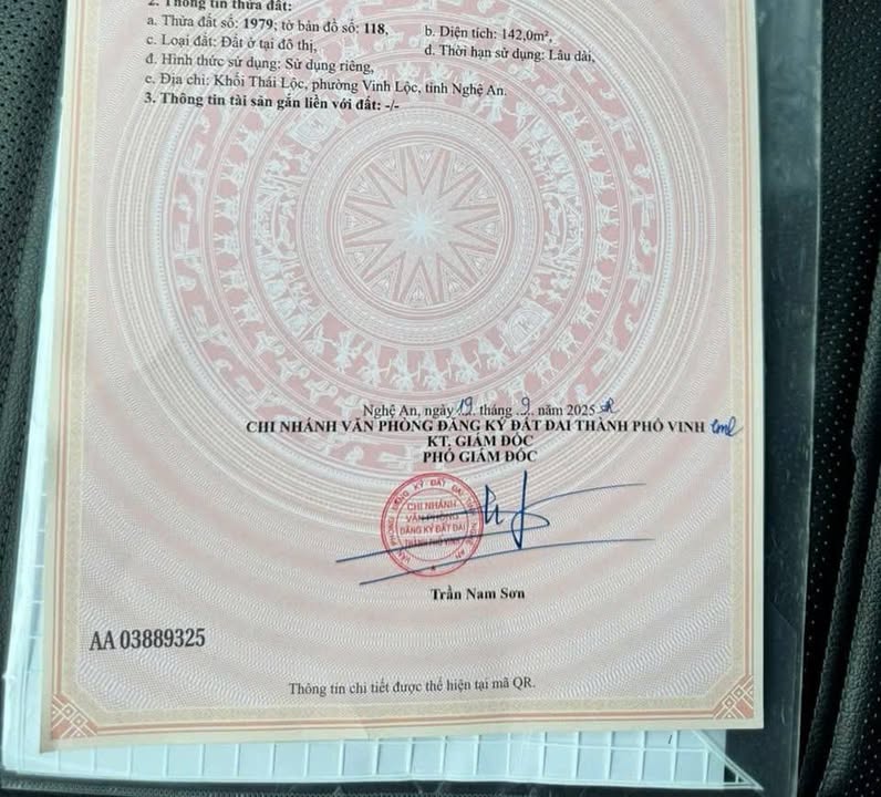 Đất nền khối Thái Thọ, phường Vinh Lộc 140m² giá 2 tỷ - Đầu tư sinh lời ngay!