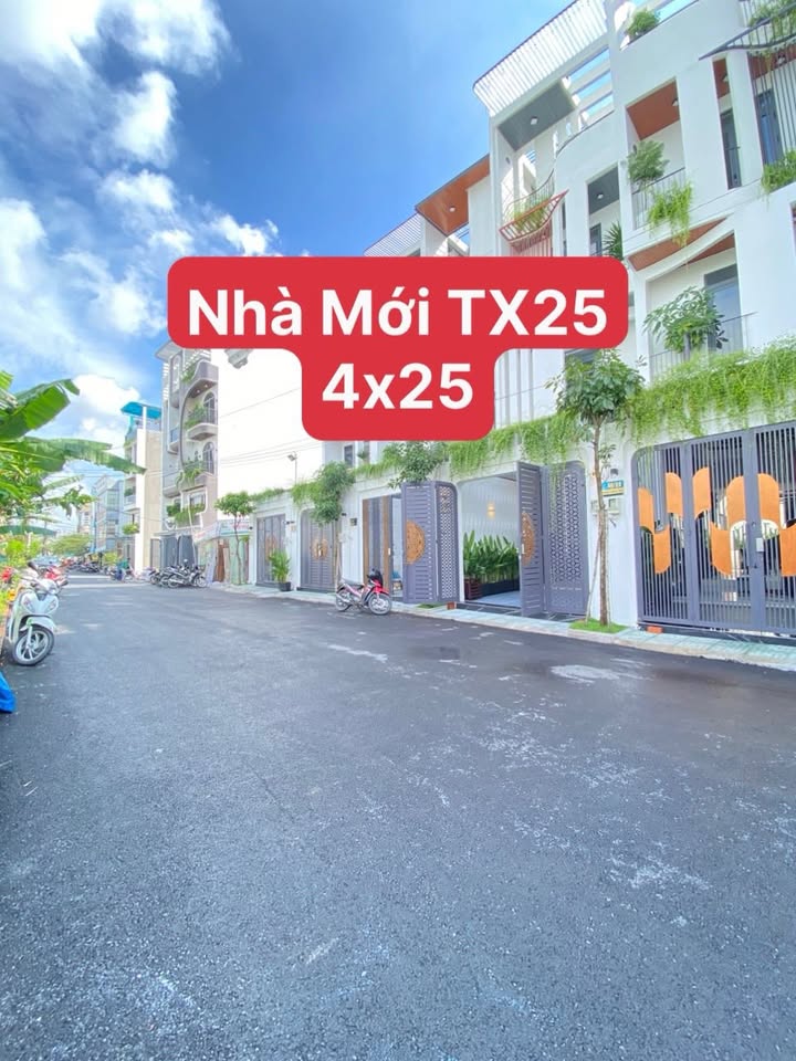 Bán nhà phố hẻm xe hơi Thạnh Xuân 25, Quận 12, 100m² giá 7.55 tỷ - Thiết kế hiện đại, full nội thất!