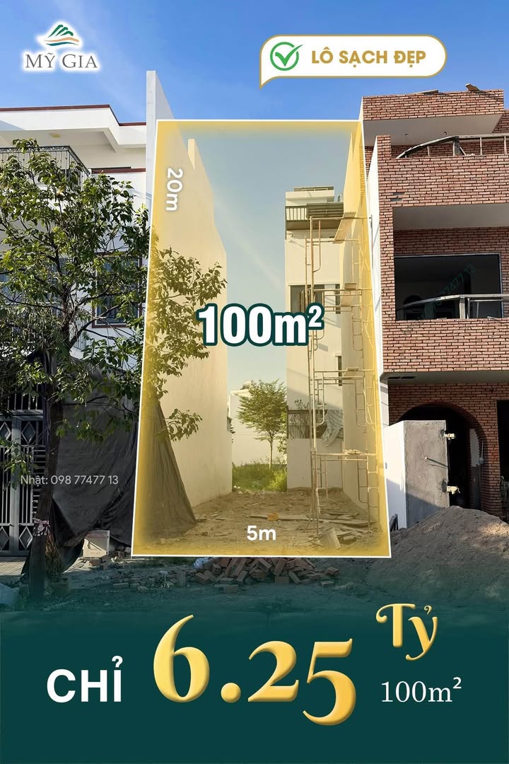 Bán đất Mỹ Gia Gói 2, Nha Trang 100m² giá 6.25 tỷ - Đầu tư sinh lời ngay!