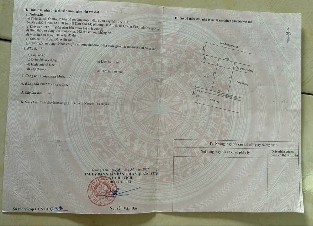 Đất nền thôn 1A+1B, Hà An 242m² - Lô góc, giá rẻ không ngờ!