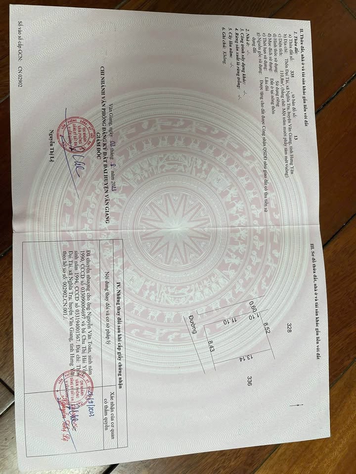 Đất thổ cư Đại Tài, Nghĩa Trụ 50m² giá 2 tỷ - Tiềm năng tăng giá cao!