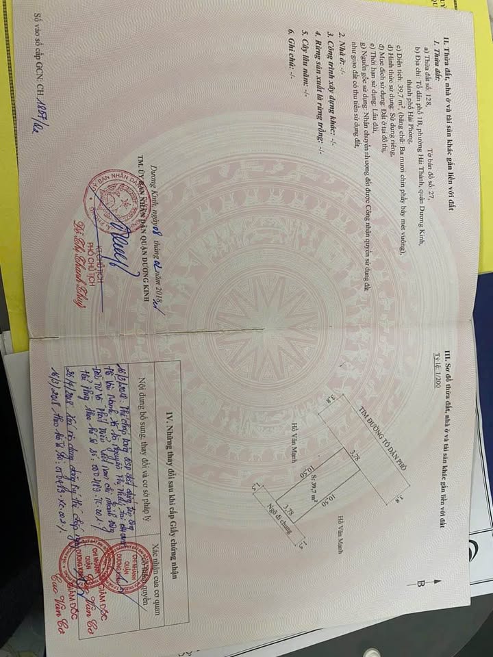 Nhà mặt đường Hải Thành 1, Dương Kinh, 39.7m² giá 2.48 tỷ - Vị trí trung tâm tiện ích