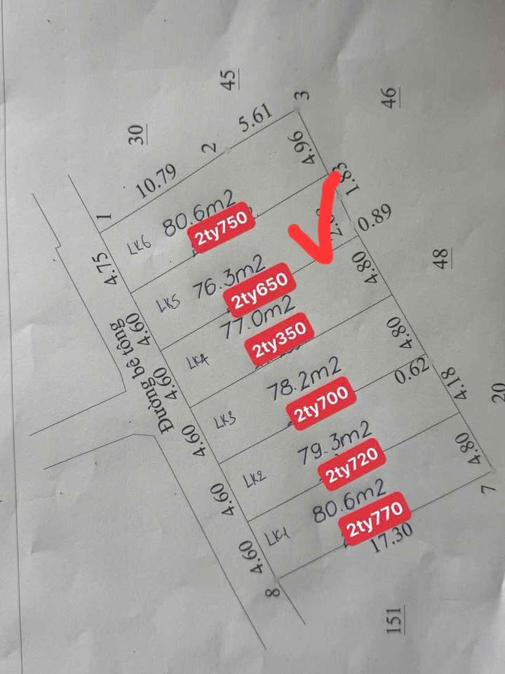 Lô đất 76.3m² phố Văn Giang, thị trấn Đại Nghĩa, giá chỉ 2.65 tỷ - Cơ hội vàng đầu tư!