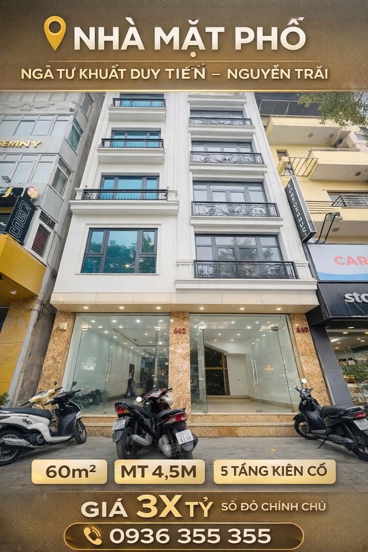 Bán nhà mặt phố Nguyễn Trãi 60m² giá 3x tỷ - Vị trí kim cương, kinh doanh đỉnh cao!