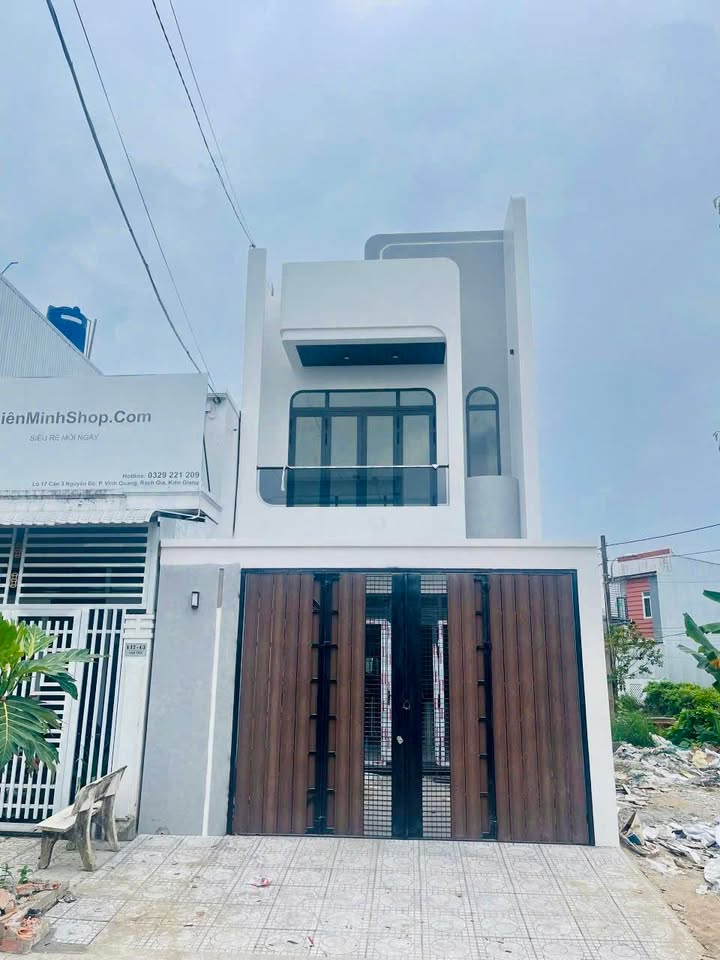 Nhà phố Tái định cư Vĩnh Quang, Rạch Giá 91m² giá 3.1 tỷ - Đang hoàn thiện, tiện nghi hiện đại!