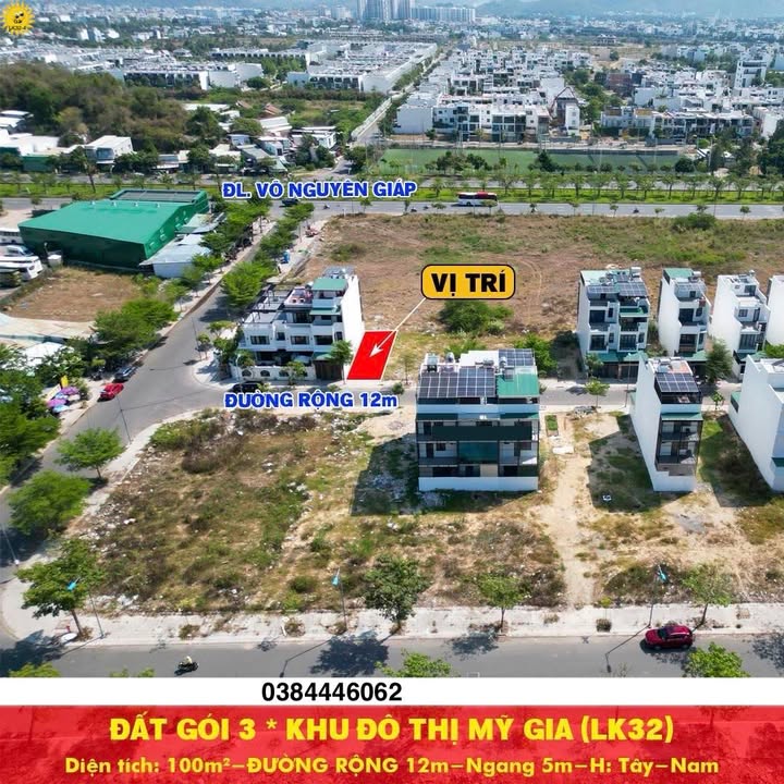 Đất nền KĐT Mỹ Gia Nha Trang 100m² giá 5.8 tỷ - Lô duy nhất, pháp lý rõ ràng!