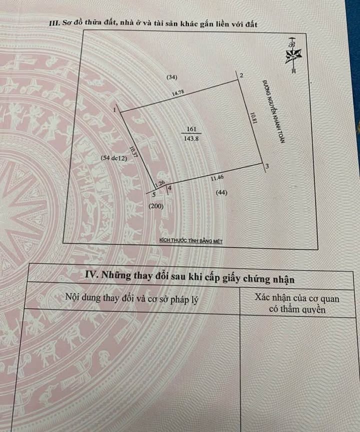 Đất mặt đường Nguyễn Khánh Toàn, Hưng Phúc 143m² giá 11 tỷ - Cơ hội đầu tư sinh lời!