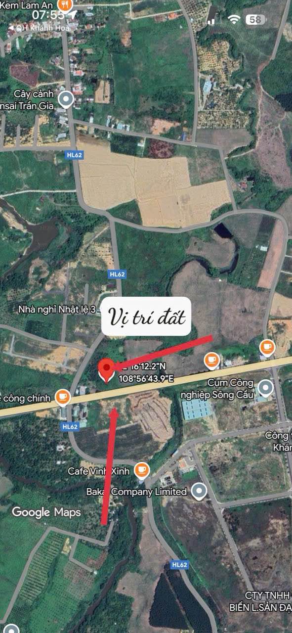 Đất nền mặt tiền Quốc lộ 27C - Sông Cầu - Khánh Vĩnh 1393m² - Vị trí kinh doanh đắc địa!