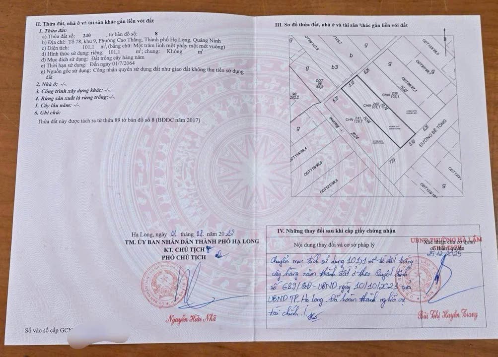 Nhà thổ cư 101m² tại Ông Nhan - Mặt tiền 5m, sân vườn rộng rãi!