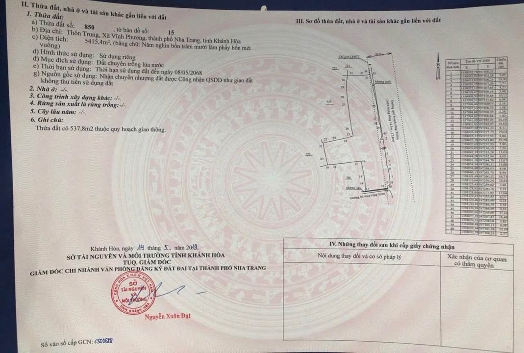 Đất đẹp Nguyễn Lương Bằng Nha Trang 5415m² - Giá thỏa thuận, cơ hội đầu tư tuyệt vời!