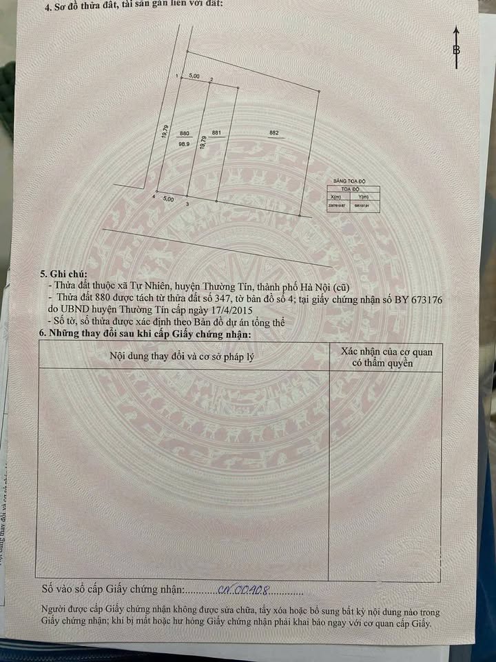 Đất nền lô góc Xã Tự Nhiên 98.9m² giá 600 triệu - Đường rộng ô tô tránh nhau!