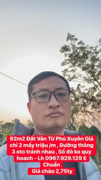 Đất Vân Từ Thường Tín 92m² giá 2.75 tỷ - Sổ đỏ chính chủ, đường ô tô tránh nhau!