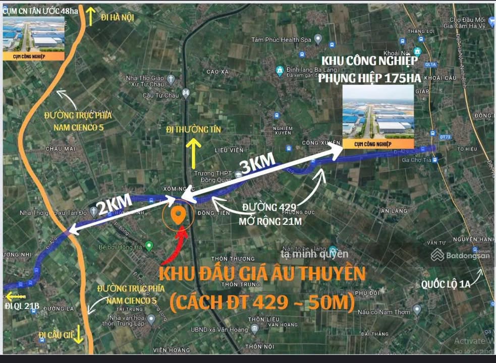 Đất nền đấu giá Âu Thuyền, Phượng Dực, 106m² giá chỉ 3.18 tỷ - Hạ tầng hoàn thiện!