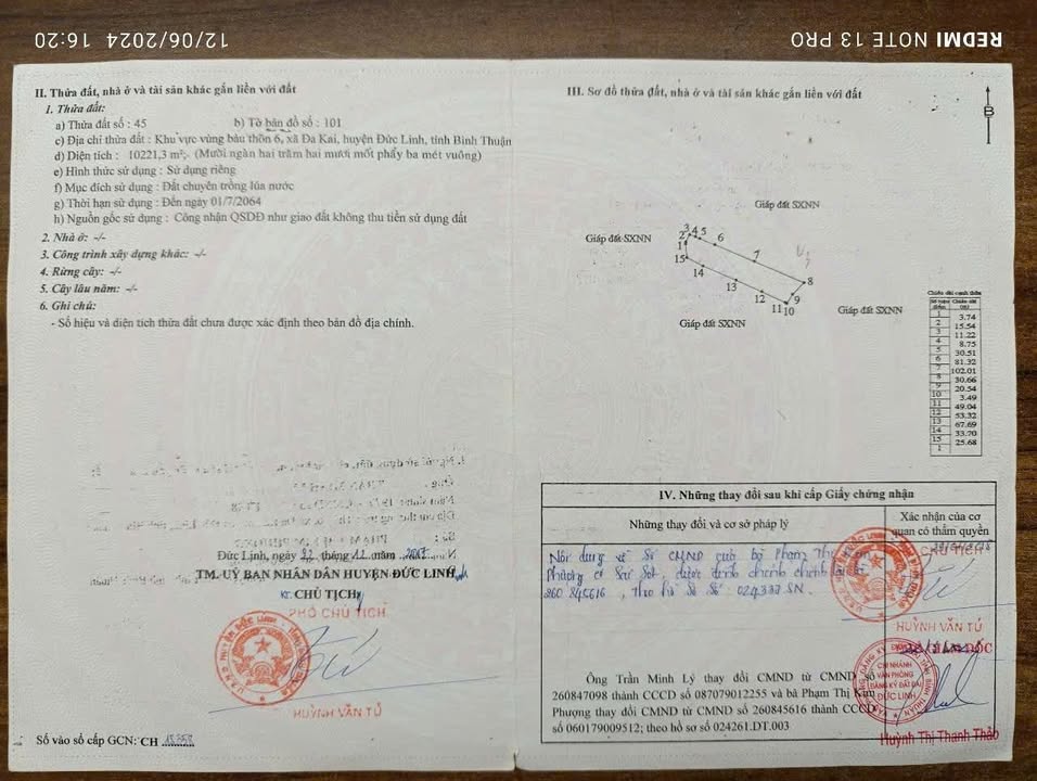 Đất nông nghiệp Xã Đa Kai, Huyện Đức Linh 10000m² giá 70 triệu - Cơ hội đầu tư hấp dẫn!