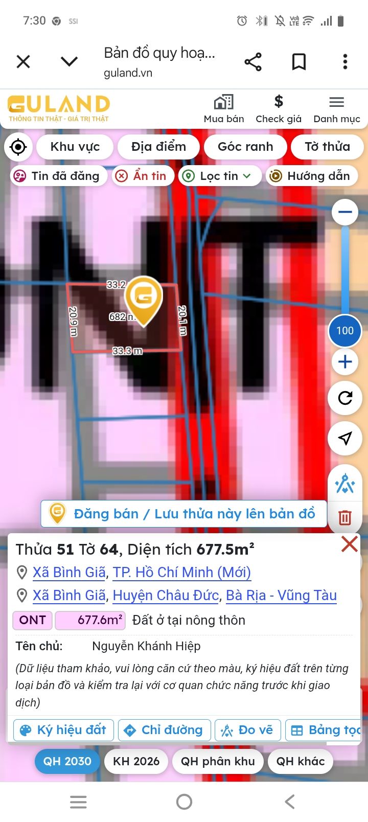 Đất nền Bình Giã 668m² - Đầu tư sinh lời ngay hôm nay!