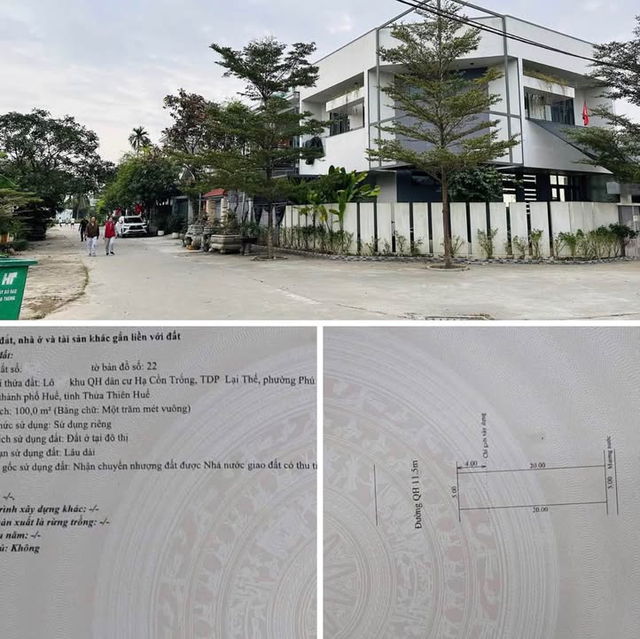 Đất nền Khu Hạ Cồn Trống, Huế 100m² giá 2.8 tỷ - Vị trí đắc địa kết nối nhanh