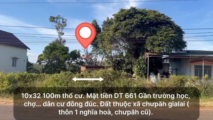 Đất thổ cư 320m² xã Nghĩa Hòa, Chư Păh - Giá chỉ 890 triệu, vị trí đắc địa!